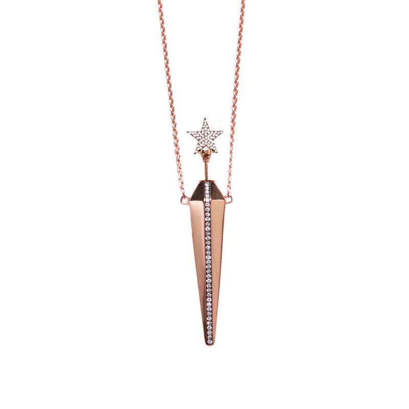Diane Kordas Jewellery Star Line Amulette 18kt gold open