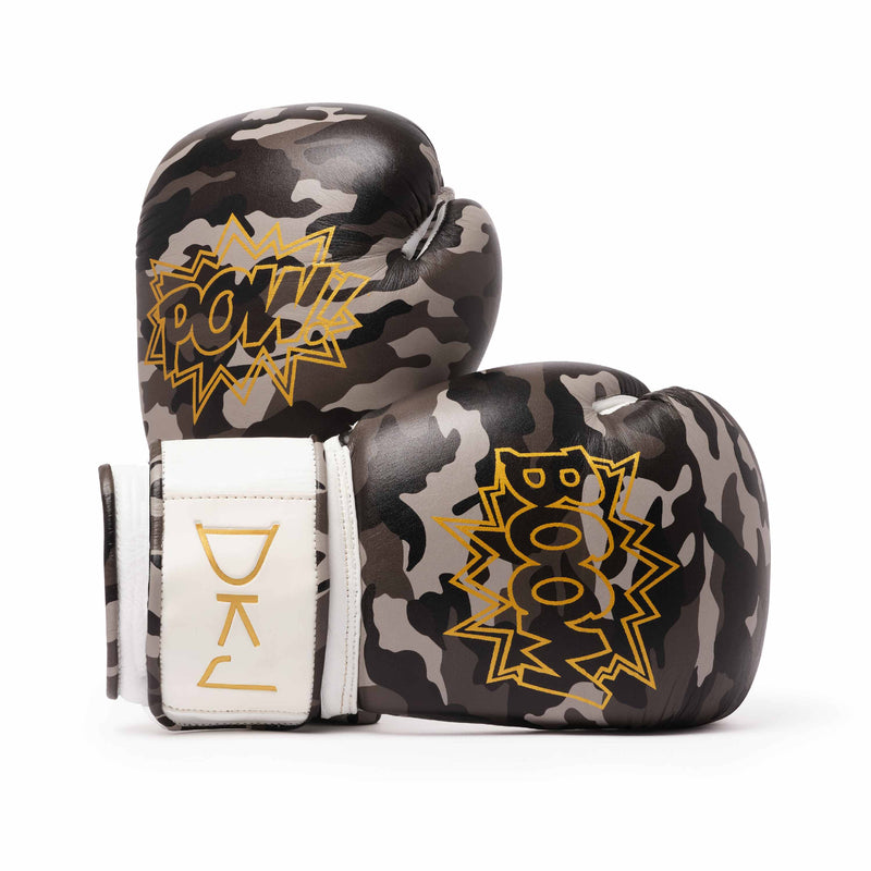 Camouflage Pop Art Boxing Gloves