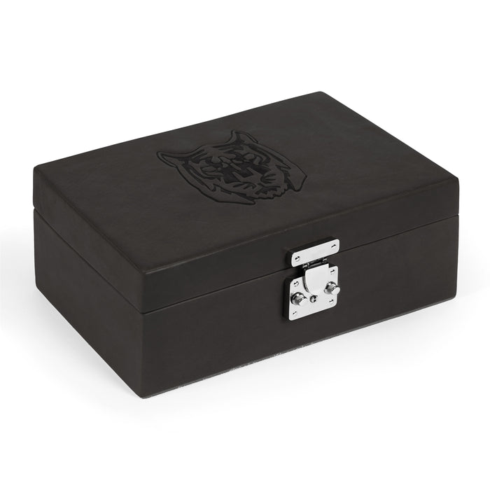 Black Animal Leather Jewellery Box