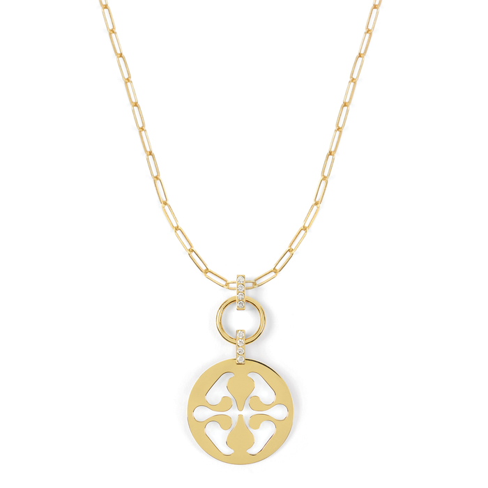 Cosmic Diamond Pendant Necklace