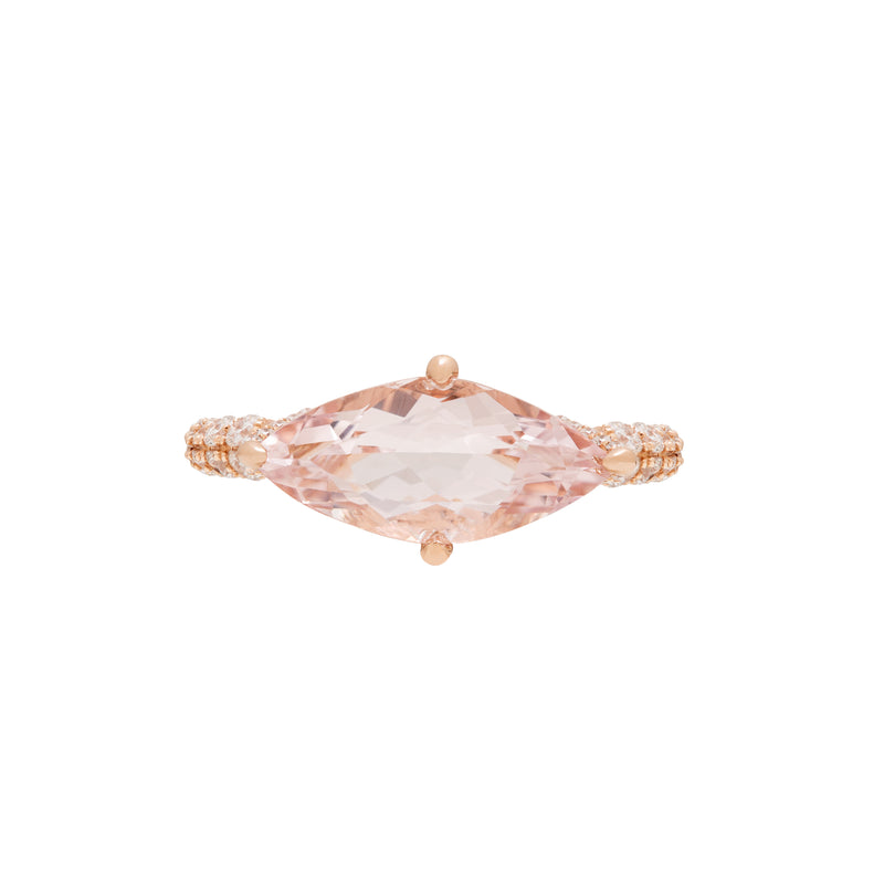 Morganite Pinky Ring