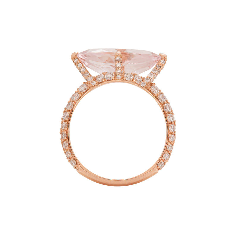 Morganite Pinky Ring