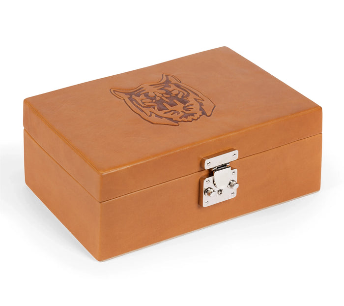Tanned Animal Leather Jewellery Box