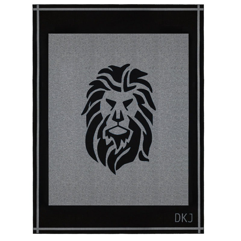 Lion Blanket in Grey