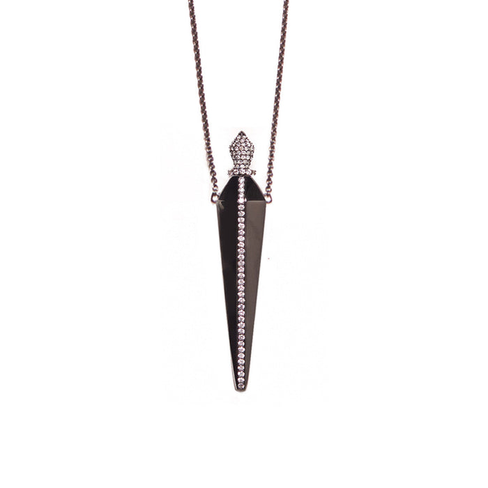Black Gold Diamond Line Amulette