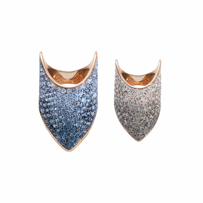 Blue Ombre Armour Rings