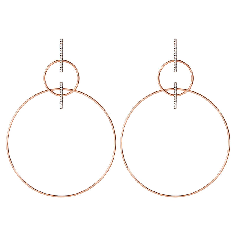 Double Bar Hoop Earrings