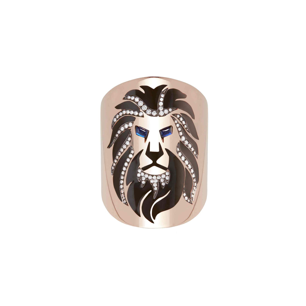 Diane Kordas 18k Diamond Lion Ring