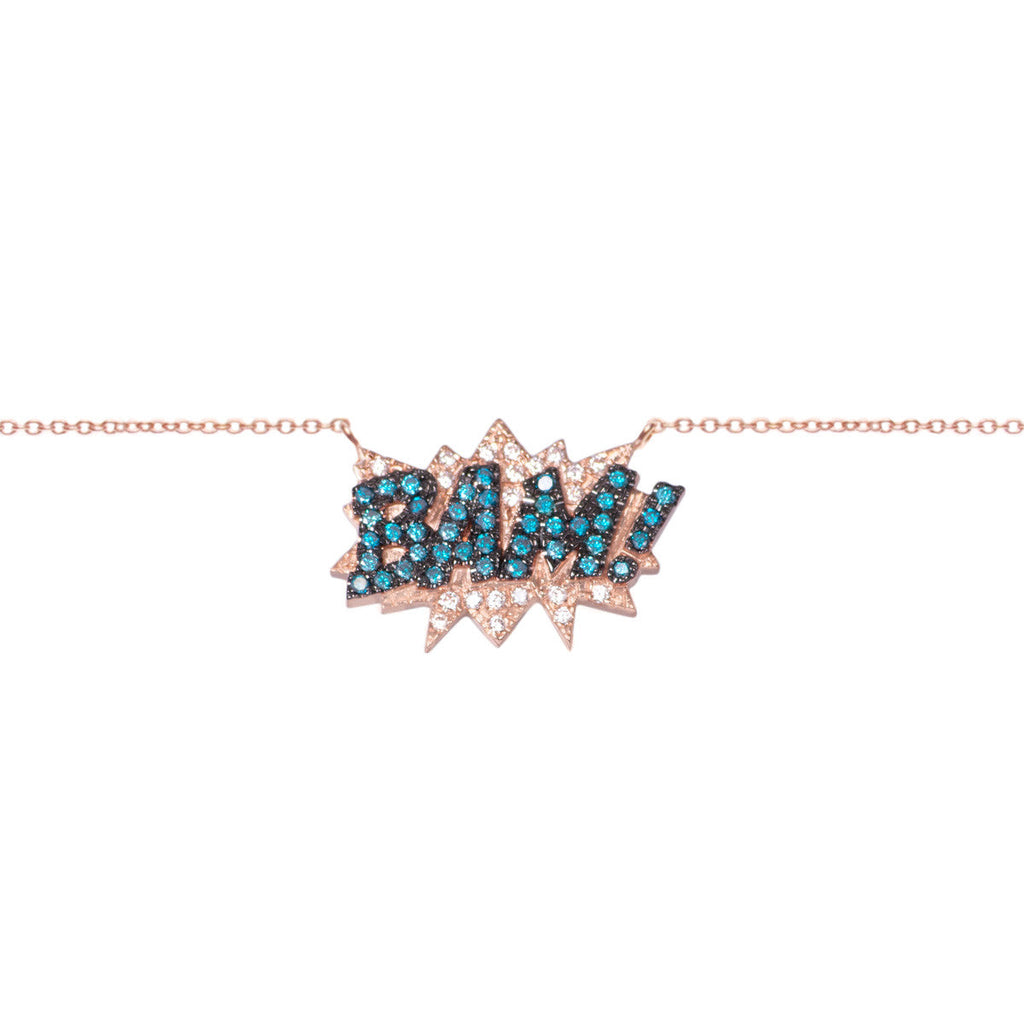 Diane Kordas Jewellery BAM! Necklace 18kt gold front