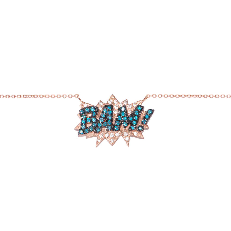 Diane Kordas Jewellery BAM! Necklace 18kt gold front