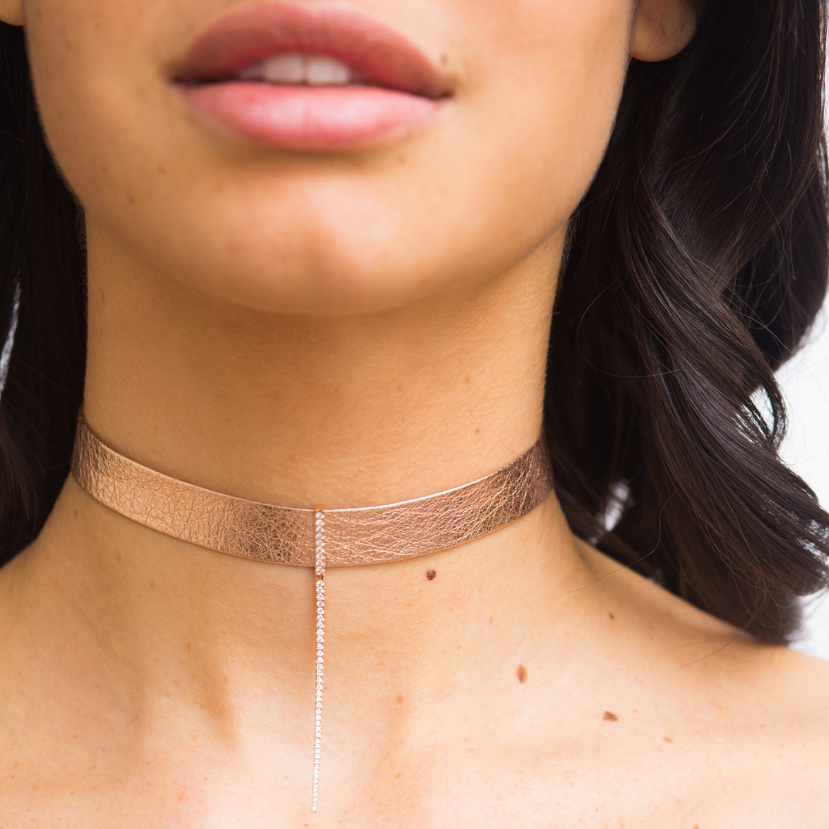 Rose gold 2025 choke chain