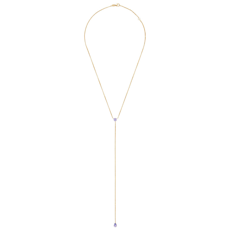 Tanzanite Lariat Necklace