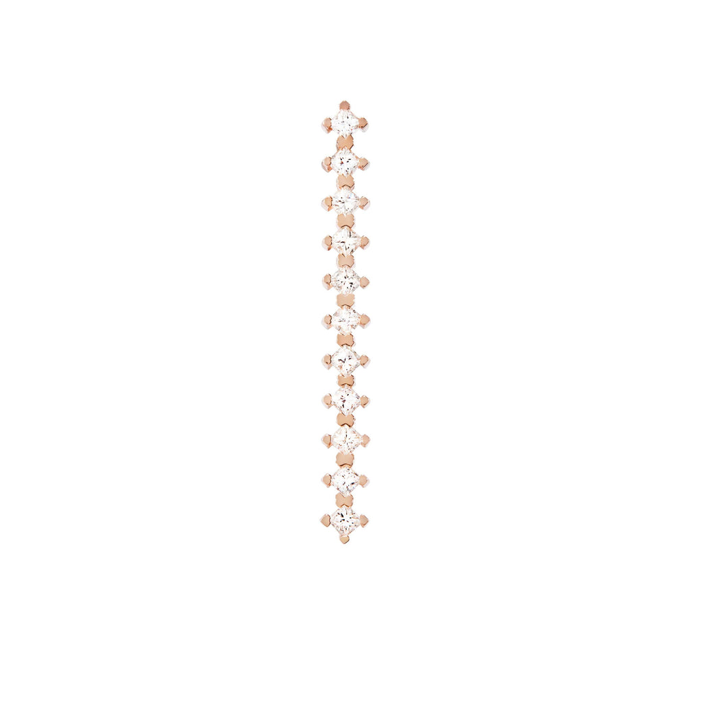 Diane Kordas WHITE DIAMOND LINE EAR CUFF