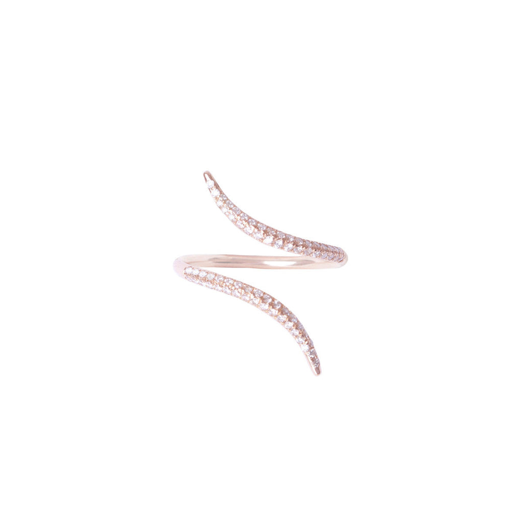 Diane Kordas Jewellery Diamond Wrap Ring 18kt gold