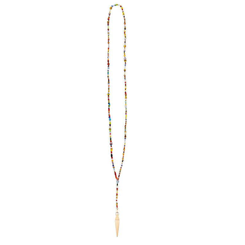 Rainbow Spear Rosary Necklace