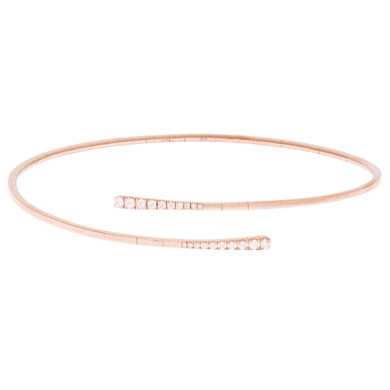 Rose Gold Diamond Arm Cuff